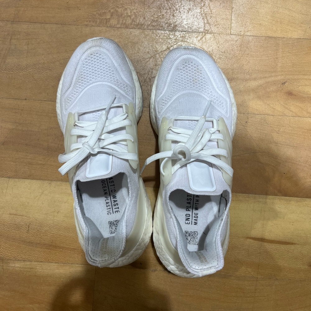 Adidas running ultraboost trainers in white